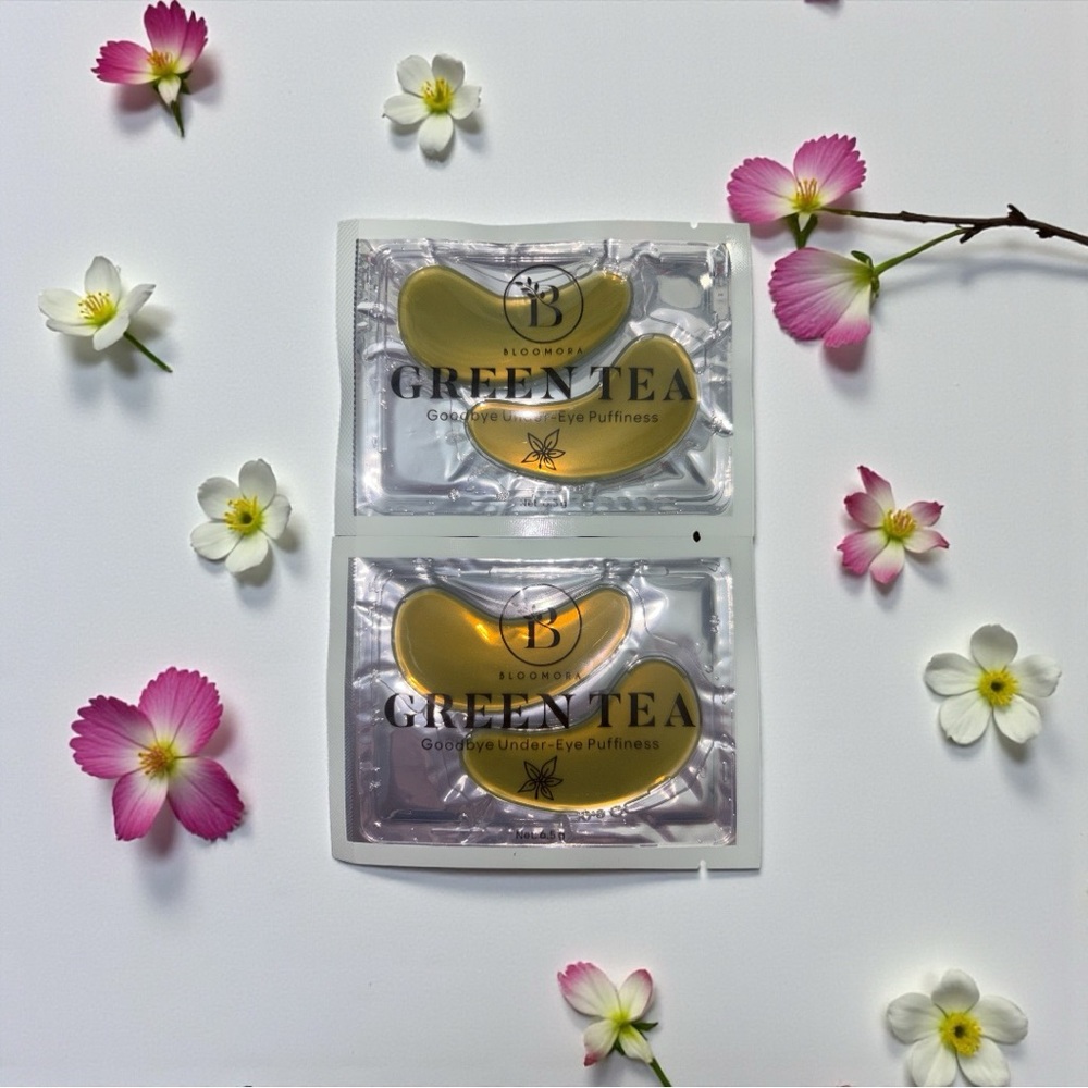 Bloomora Green Tea Eye Mask Set Patches - NWT